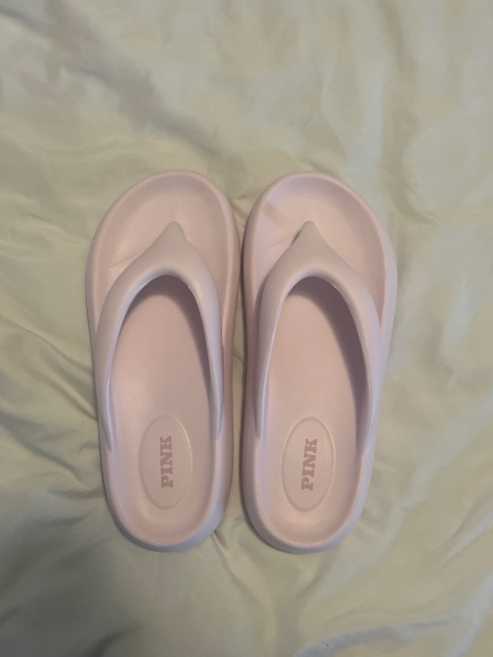 Pale Pink Bubble-Pattern Slide Sandals - Picture 2 of 3